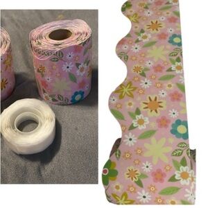 💜Colorful Borders for Bulletin Board With 100 doublesided adhesive dots